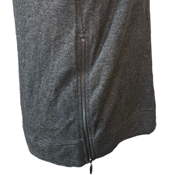Matty M Charcoal Gray Long Sleeve Side Zip Size Small - Picture 3 of 5